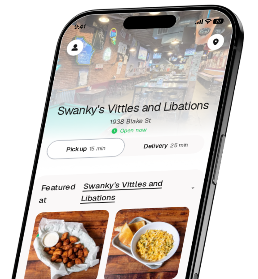 Swanky's Vittles and Libations app preview