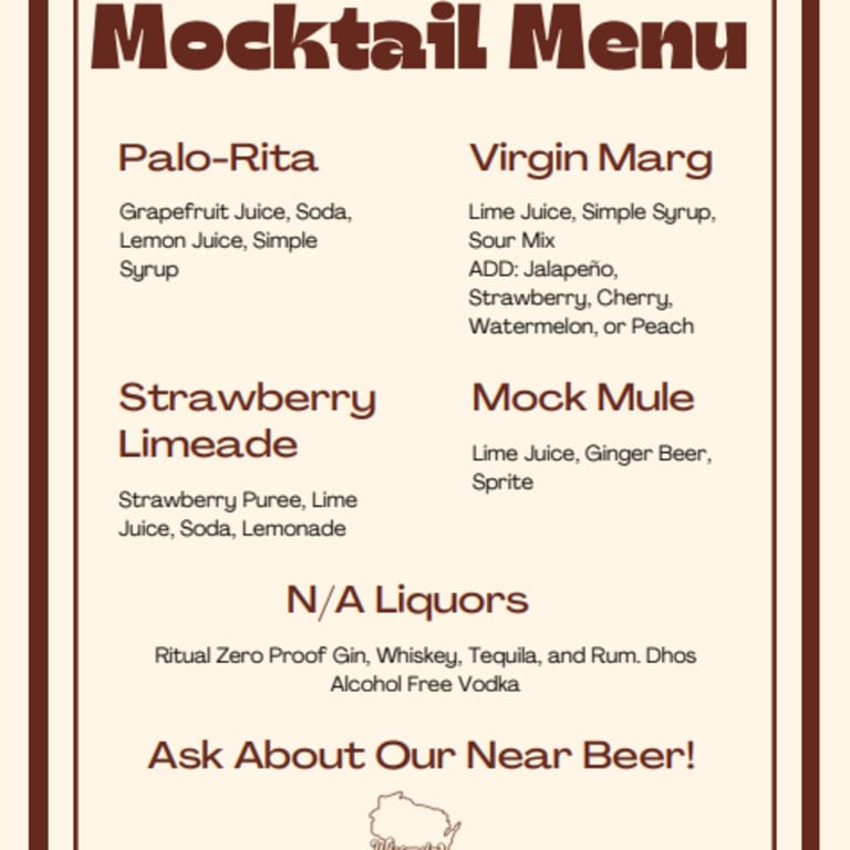 Mocktails & N/A Liquors 