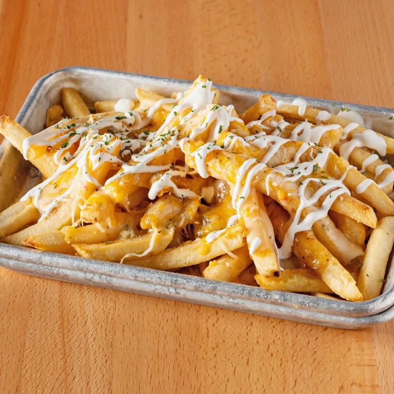 Delicious cheese fries